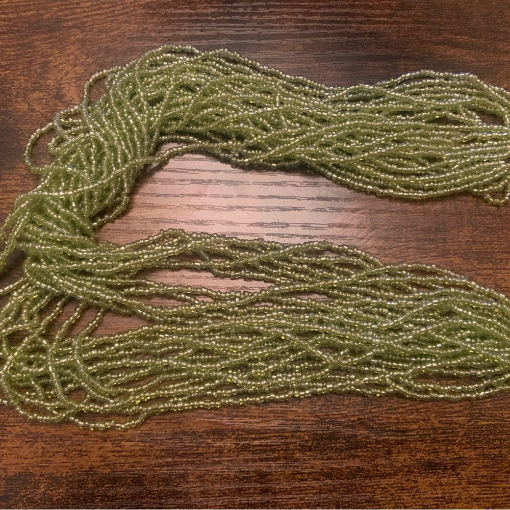 Elegant Green Peridot Beaded Necklace